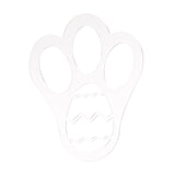 Maxbell Easter Bunny Footprint Stencil Easter Eggs Painting Stencil for Party Garden