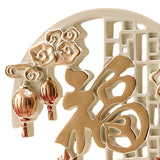 Maxbell Fu Character Statue Tabletop Ornament for Bookshelf Office Table Centerpiece