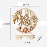 Maxbell Fu Character Statue Tabletop Ornament for Bookshelf Office Table Centerpiece