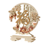 Maxbell Fu Character Statue Tabletop Ornament for Bookshelf Office Table Centerpiece