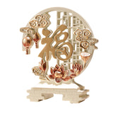 Maxbell Fu Character Statue Tabletop Ornament for Bookshelf Office Table Centerpiece