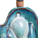 Maxbell Backflow Incense Holder Figurine Creative Aroma Ornament for Desk Table Yoga