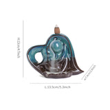 Maxbell Backflow Incense Holder Figurine Creative Aroma Ornament for Desk Table Yoga