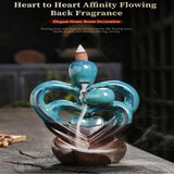 Maxbell Backflow Incense Burner Collection Love Heart Statue for Living Room Bedroom