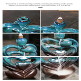 Maxbell Backflow Incense Burner Collection Love Heart Statue for Living Room Bedroom