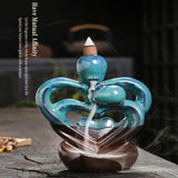 Maxbell Backflow Incense Burner Collection Love Heart Statue for Living Room Bedroom