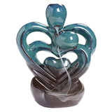 Maxbell Backflow Incense Burner Collection Love Heart Statue for Living Room Bedroom