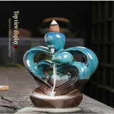 Maxbell Backflow Incense Burner Collection Love Heart Statue for Living Room Bedroom