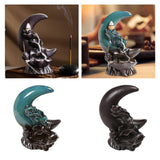 Maxbell Backflow Incense Burner Gift Table Centerpiece for Spa Table Living Room Blue