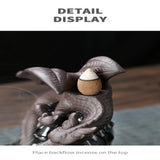 Maxbell Backflow Incense Burner Dragon Waterfall Incense Burner for Table Meditation