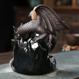 Maxbell Backflow Incense Burner Dragon Waterfall Incense Burner for Table Meditation