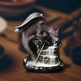 Maxbell Backflow Incense Burner Dragon Waterfall Incense Burner for Table Meditation