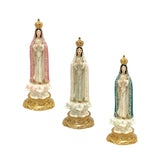 Maxbell Our Lady of Fatima Figure Resin Chapel Collection Blessed Mary Statue pink