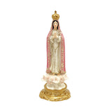Maxbell Our Lady of Fatima Figure Resin Chapel Collection Blessed Mary Statue pink