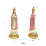 Maxbell Our Lady of Fatima Figure Resin Chapel Collection Blessed Mary Statue pink