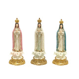 Maxbell Our Lady of Fatima Figure Resin Chapel Collection Blessed Mary Statue pink