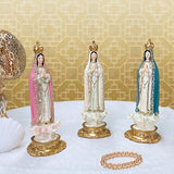 Maxbell Our Lady of Fatima Figure Resin Chapel Collection Blessed Mary Statue beige