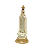 Maxbell Our Lady of Fatima Figure Resin Chapel Collection Blessed Mary Statue beige