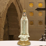 Maxbell Our Lady of Fatima Figure Resin Chapel Collection Blessed Mary Statue beige