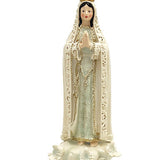 Maxbell Our Lady of Fatima Figure Resin Chapel Collection Blessed Mary Statue beige