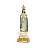 Maxbell Our Lady of Fatima Figure Resin Chapel Collection Blessed Mary Statue blue