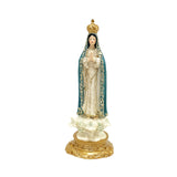 Maxbell Our Lady of Fatima Figure Resin Chapel Collection Blessed Mary Statue blue