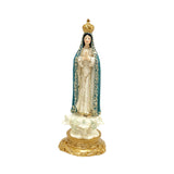 Maxbell Our Lady of Fatima Figure Resin Chapel Collection Blessed Mary Statue blue