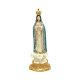 Maxbell Our Lady of Fatima Figure Resin Chapel Collection Blessed Mary Statue blue