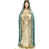 Maxbell Our Lady of Fatima Figure Resin Chapel Collection Blessed Mary Statue blue