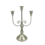 Maxbell 3 Arms Candle Holder Metal Candelabra for Dining Table Party Home Decoration silvery