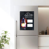 Maxbell Ramadan Advent Calendar Refrigerator Magnet for Home Kitchen Decor Versatile Style C