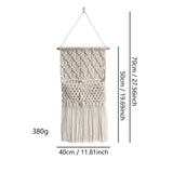 Maxbell Macrame Wall Hanging Tapestry Storage Pocket Woven Tapestry for Bedroom Home