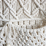 Maxbell Macrame Wall Hanging Tapestry Storage Pocket Woven Tapestry for Bedroom Home