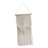 Maxbell Macrame Wall Hanging Tapestry Storage Pocket Woven Tapestry for Bedroom Home