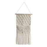 Maxbell Macrame Wall Hanging Tapestry Storage Pocket Woven Tapestry for Bedroom Home