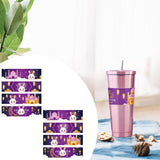 Maxbell 8x Eid Mubarak Water Bottle Stickers Cute Muslim Decorative Party Decoration