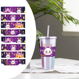 Maxbell 8x Eid Mubarak Water Bottle Stickers Cute Muslim Decorative Party Decoration