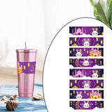 Maxbell 8x Eid Mubarak Water Bottle Stickers Cute Muslim Decorative Party Decoration
