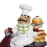 Maxbell Chef Figurine Wall Hook Decorative Wall Mount Rack Hook for Cap Hats Bakery Style A