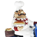 Maxbell Chef Figurine Wall Hook Decorative Wall Mount Rack Hook for Cap Hats Bakery Style B