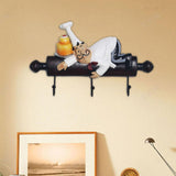 Maxbell Chef Figurine Wall Hook Decorative Wall Mount Rack Hook for Cap Hats Bakery Style C