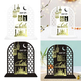 Maxbell Fasting Festival Decoration Moon Ornament for Housewarming Fireplace Cabinet White