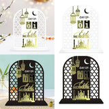 Maxbell Fasting Festival Decoration Moon Ornament for Housewarming Fireplace Cabinet White