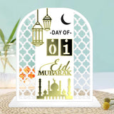 Maxbell Fasting Festival Decoration Moon Ornament for Housewarming Fireplace Cabinet White