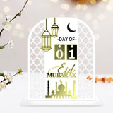 Maxbell Fasting Festival Decoration Moon Ornament for Housewarming Fireplace Cabinet White