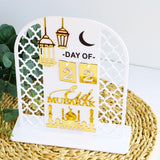 Maxbell Fasting Festival Decoration Moon Ornament for Housewarming Fireplace Cabinet White