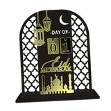 Maxbell Fasting Festival Decoration Moon Ornament for Housewarming Fireplace Cabinet Black