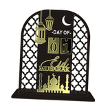 Maxbell Fasting Festival Decoration Moon Ornament for Housewarming Fireplace Cabinet Black