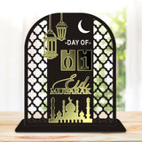 Maxbell Fasting Festival Decoration Moon Ornament for Housewarming Fireplace Cabinet Black