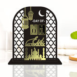 Maxbell Fasting Festival Decoration Moon Ornament for Housewarming Fireplace Cabinet Black